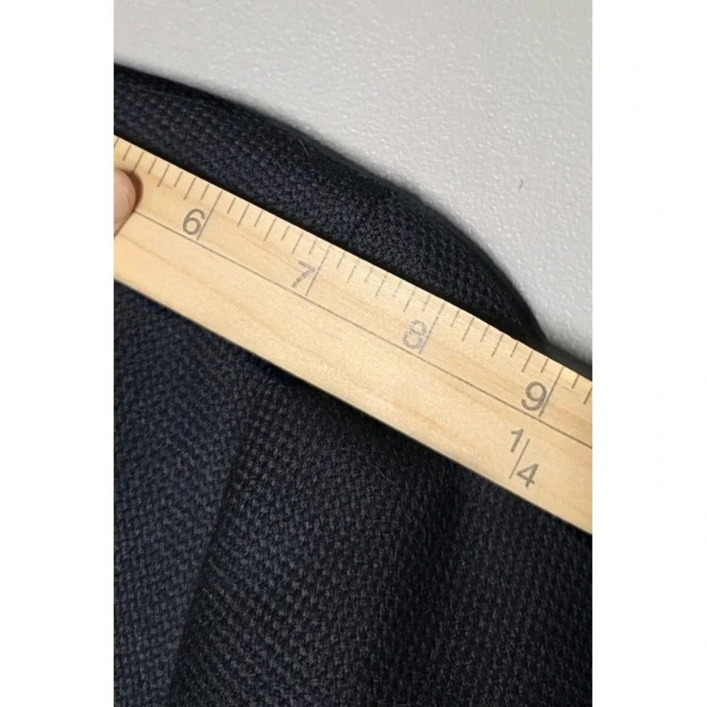Chaps Ralph Lauren Hopsack Mens 42R Navy Virgin Wool Gold-Button Sport Coat